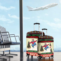 All I Want For Christmas Is Skiing Christmas Luggage Cover Xmas Holiday Patterns - Wonder Print Shop