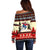 All I Want For Christmas Is Skiing Christmas Off Shoulder Sweater Xmas Holiday Patterns - Wonder Print Shop
