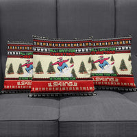 All I Want For Christmas Is Skiing Christmas Pillow Cover Xmas Holiday Patterns - Wonder Print Shop
