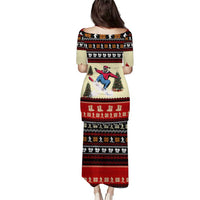 All I Want For Christmas Is Skiing Christmas Puletasi Xmas Holiday Patterns - Wonder Print Shop