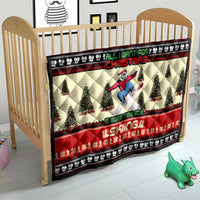 All I Want For Christmas Is Skiing Christmas Quilt Xmas Holiday Patterns - Wonder Print Shop