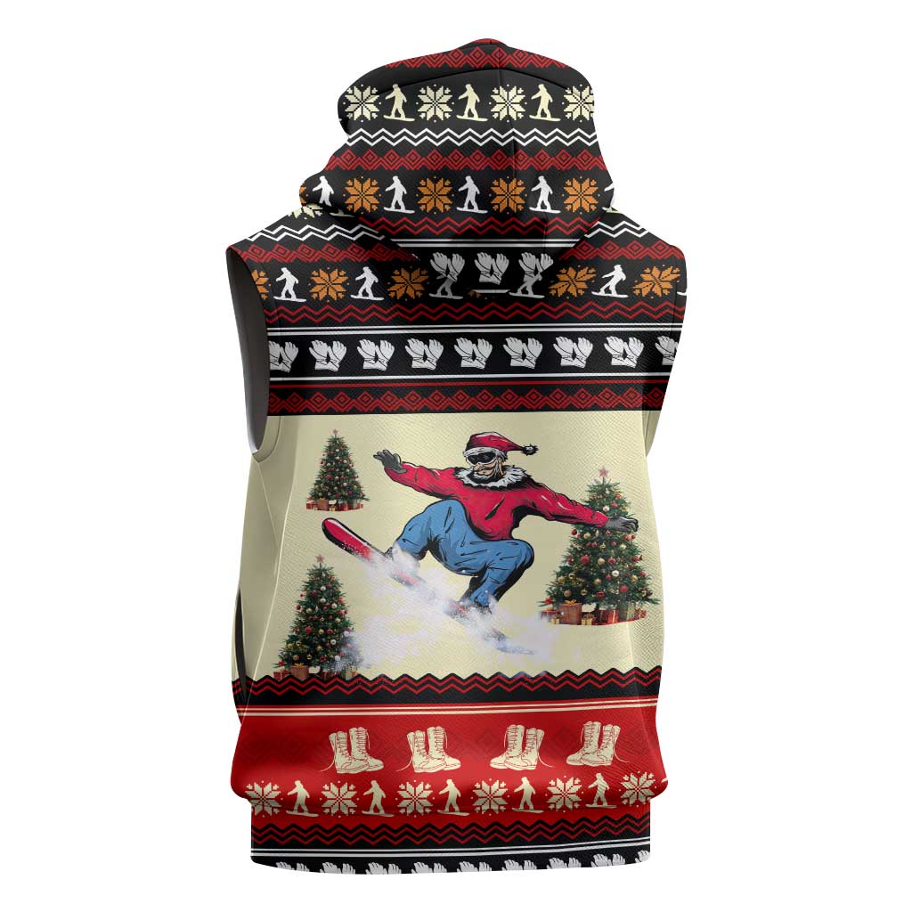 All I Want For Christmas Is Skiing Christmas Sleeveless Hoodie Xmas Holiday Patterns - Wonder Print Shop