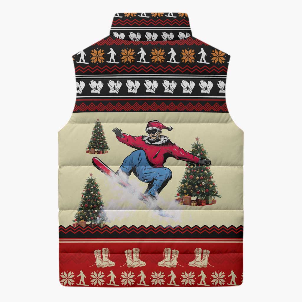 All I Want For Christmas Is Skiing Christmas Sleeveless Puffer Jacket Xmas Holiday Patterns - Wonder Print Shop
