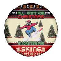 All I Want For Christmas Is Skiing Christmas Spare Tire Cover Xmas Holiday Patterns - Wonder Print Shop