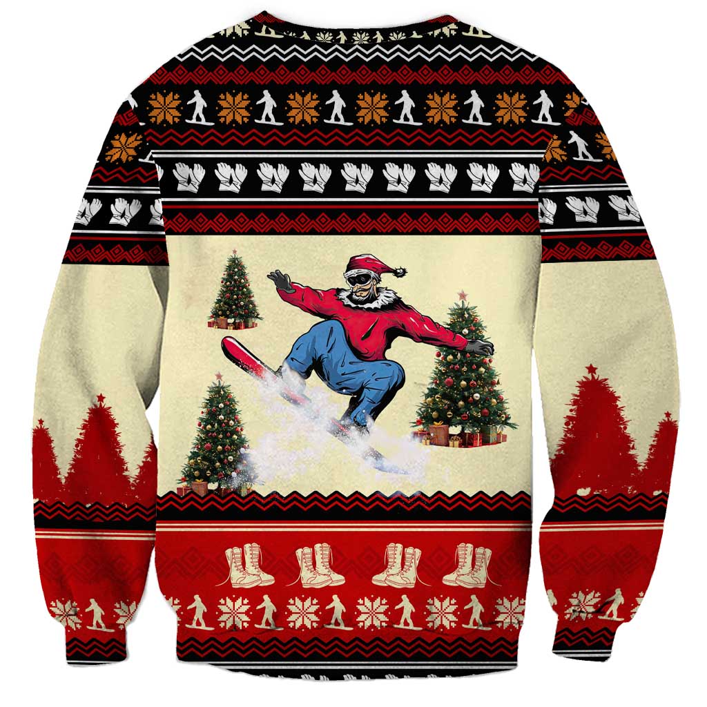 All I Want For Christmas Is Skiing Christmas Sweatshirt Xmas Holiday Patterns - Wonder Print Shop