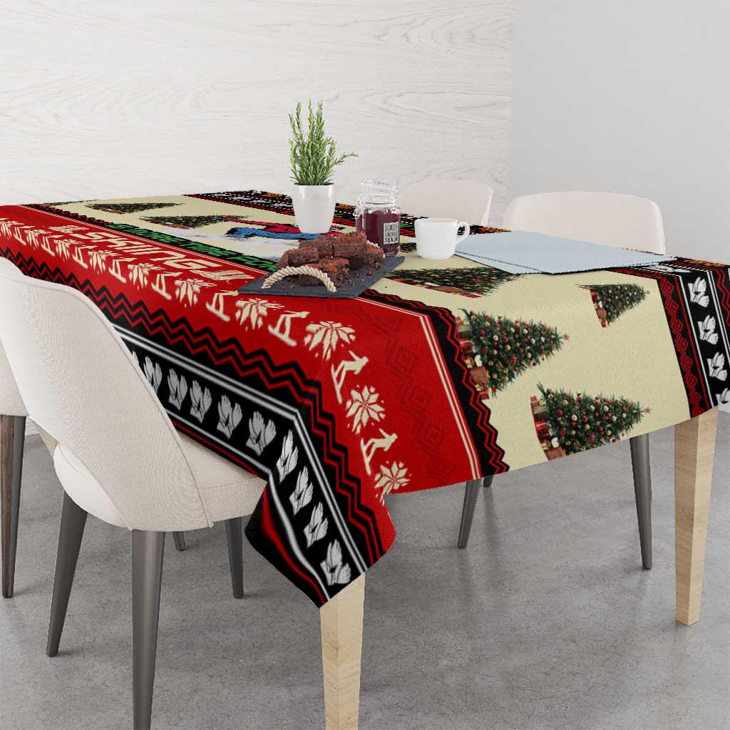All I Want For Christmas Is Skiing Christmas Tablecloth Xmas Holiday Patterns - Wonder Print Shop