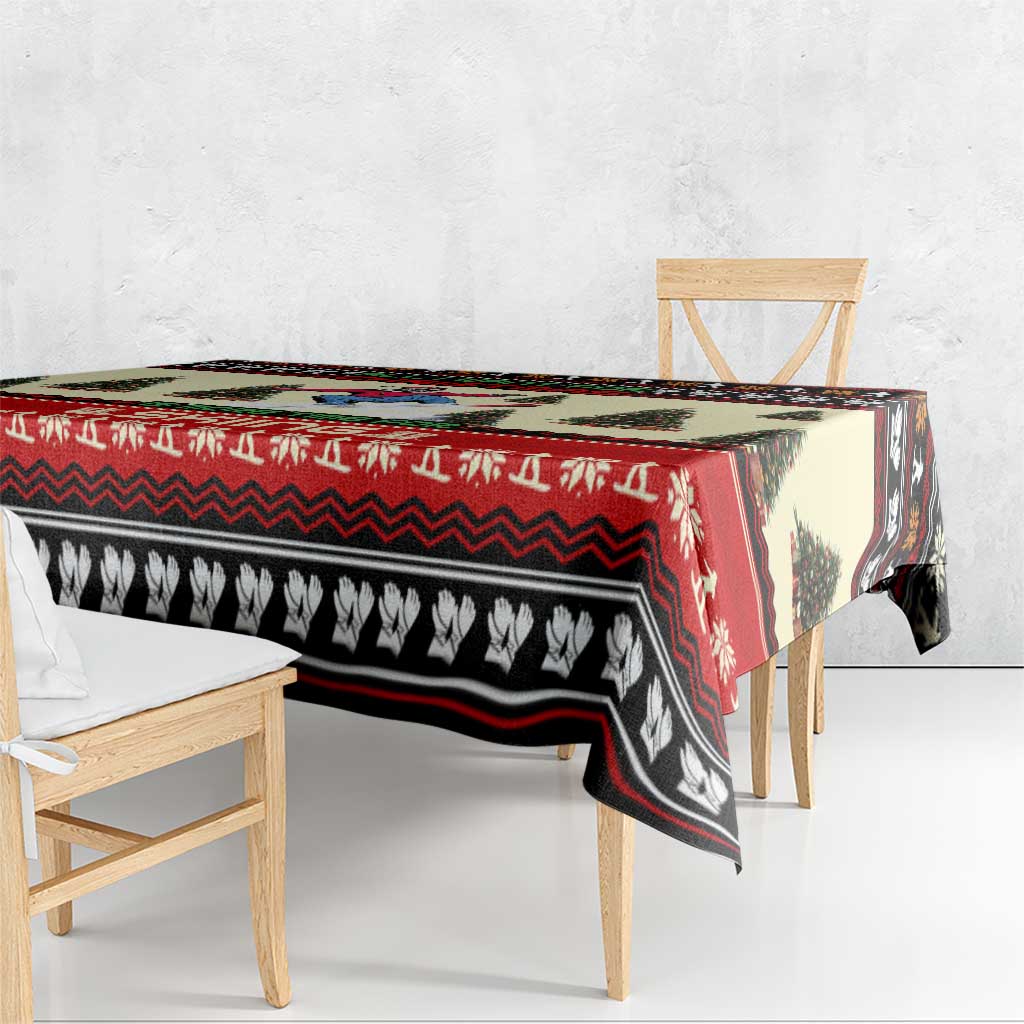 All I Want For Christmas Is Skiing Christmas Tablecloth Xmas Holiday Patterns - Wonder Print Shop