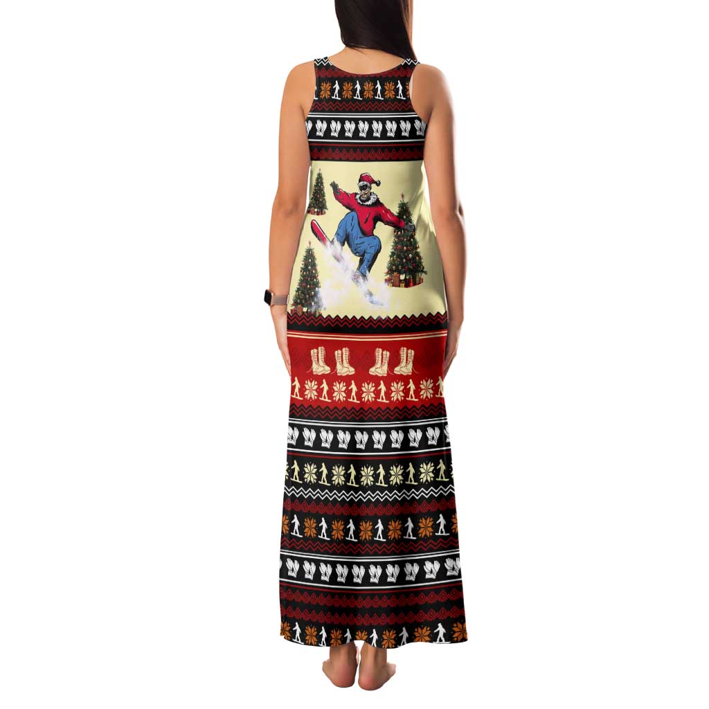 All I Want For Christmas Is Skiing Christmas Tank Maxi Dress Xmas Holiday Patterns - Wonder Print Shop