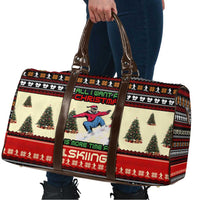 All I Want For Christmas Is Skiing Christmas Travel Bag Xmas Holiday Patterns - Wonder Print Shop