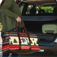 All I Want For Christmas Is Skiing Christmas Travel Bag Xmas Holiday Patterns - Wonder Print Shop