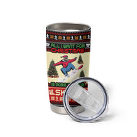 All I Want For Christmas Is Skiing Christmas Tumbler Cup Xmas Holiday Patterns - Wonder Print Shop