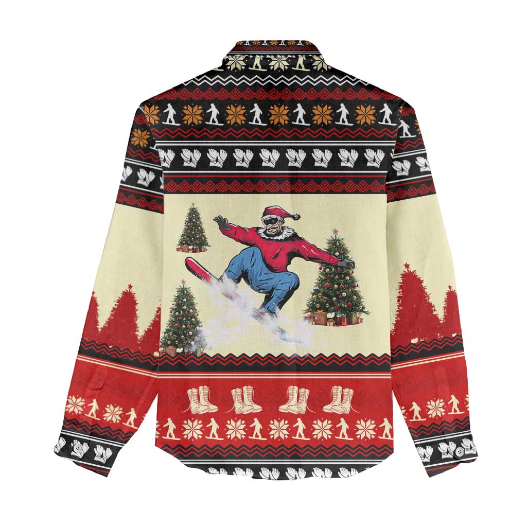 All I Want For Christmas Is Skiing Christmas Women Casual Shirt Xmas Holiday Patterns - Wonder Print Shop