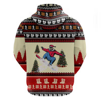 All I Want For Christmas Is Skiing Christmas Zip Hoodie Xmas Holiday Patterns - Wonder Print Shop