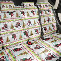 Amazing Bigfoot Christmas Back Car Seat Cover Xmas Holiday Patterns - Wonder Print Shop