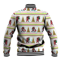 Amazing Bigfoot Christmas Baseball Jacket Xmas Holiday Patterns - Wonder Print Shop