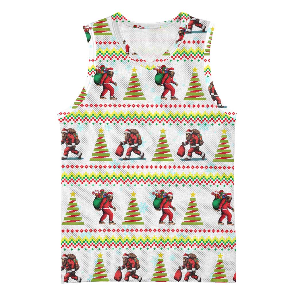 Amazing Bigfoot Christmas Basketball Jersey Xmas Holiday Patterns - Wonder Print Shop