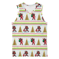 Amazing Bigfoot Christmas Basketball Jersey Xmas Holiday Patterns - Wonder Print Shop