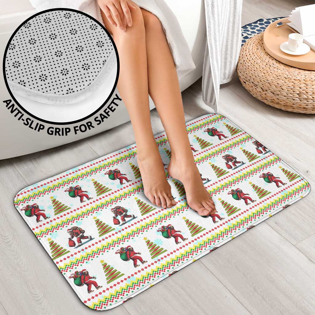 Amazing Bigfoot Christmas Bathroom Set Xmas Holiday Patterns - Wonder Print Shop
