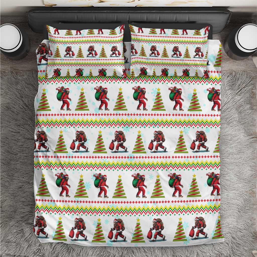 Amazing Bigfoot Christmas Bedding Set Xmas Holiday Patterns - Wonder Print Shop