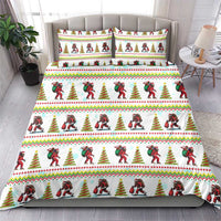Amazing Bigfoot Christmas Bedding Set Xmas Holiday Patterns - Wonder Print Shop