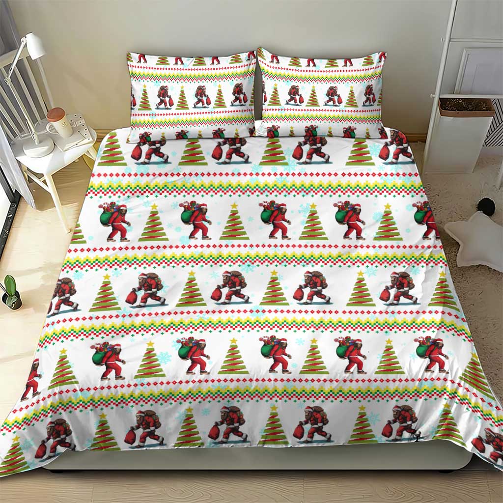 Amazing Bigfoot Christmas Bedding Set Xmas Holiday Patterns - Wonder Print Shop