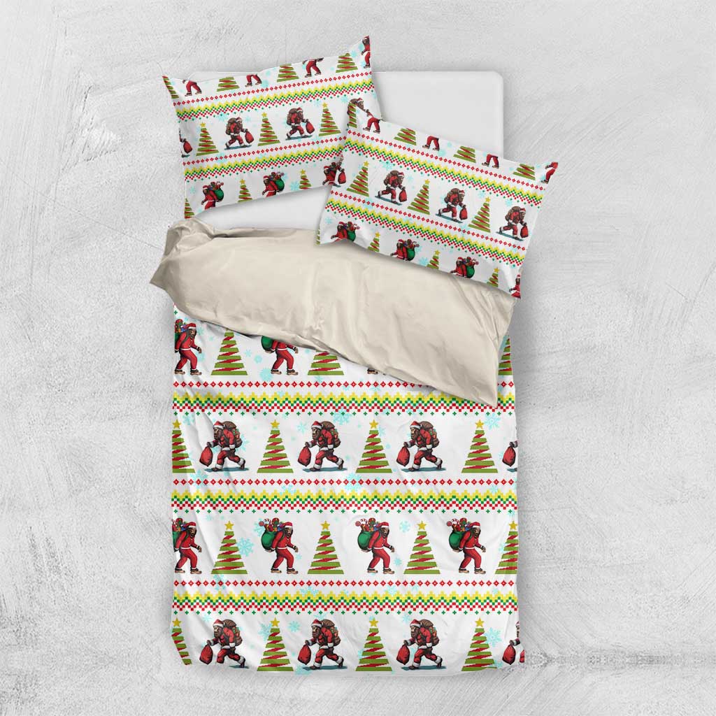 Amazing Bigfoot Christmas Bedding Set Xmas Holiday Patterns - Wonder Print Shop