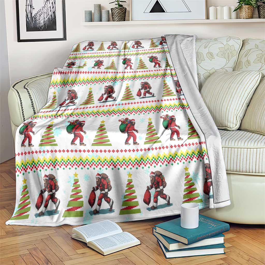 Amazing Bigfoot Christmas Blanket Xmas Holiday Patterns - Wonder Print Shop