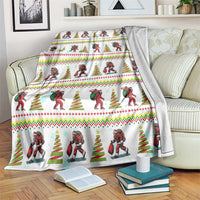 Amazing Bigfoot Christmas Blanket Xmas Holiday Patterns - Wonder Print Shop