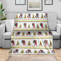 Amazing Bigfoot Christmas Blanket Xmas Holiday Patterns - Wonder Print Shop