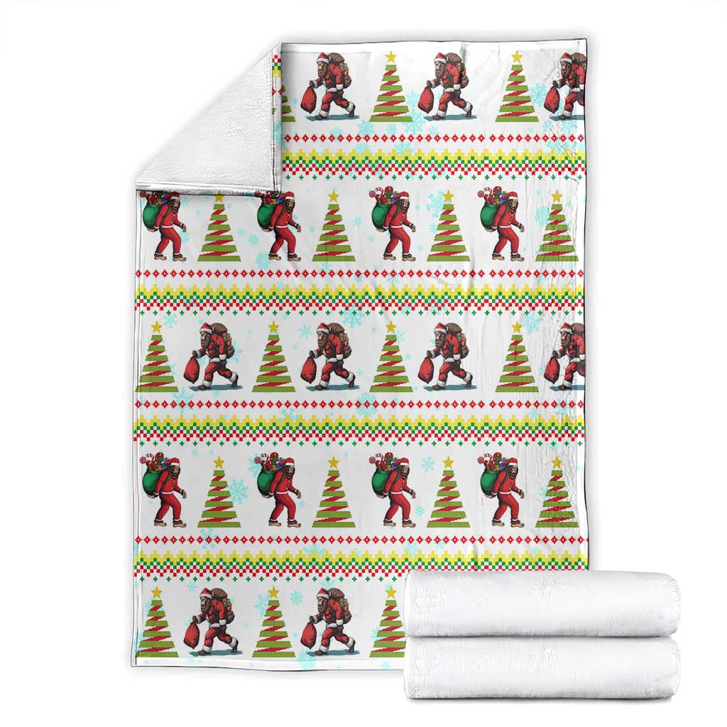 Amazing Bigfoot Christmas Blanket Xmas Holiday Patterns - Wonder Print Shop