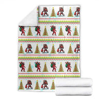 Amazing Bigfoot Christmas Blanket Xmas Holiday Patterns - Wonder Print Shop