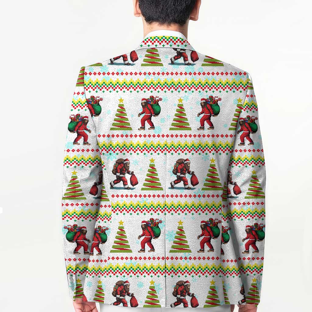 Amazing Bigfoot Christmas Blazer Xmas Holiday Patterns - Wonder Print Shop