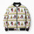 Amazing Bigfoot Christmas Bomber Puffer Jacket Xmas Holiday Patterns - Wonder Print Shop