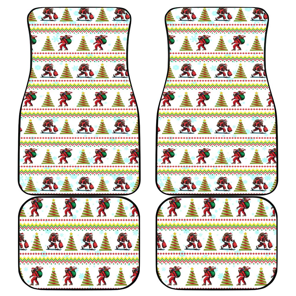 Amazing Bigfoot Christmas Car Mats Xmas Holiday Patterns - Wonder Print Shop
