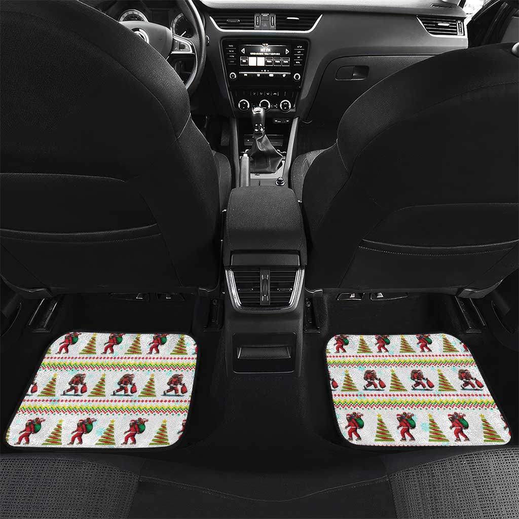 Amazing Bigfoot Christmas Car Mats Xmas Holiday Patterns - Wonder Print Shop