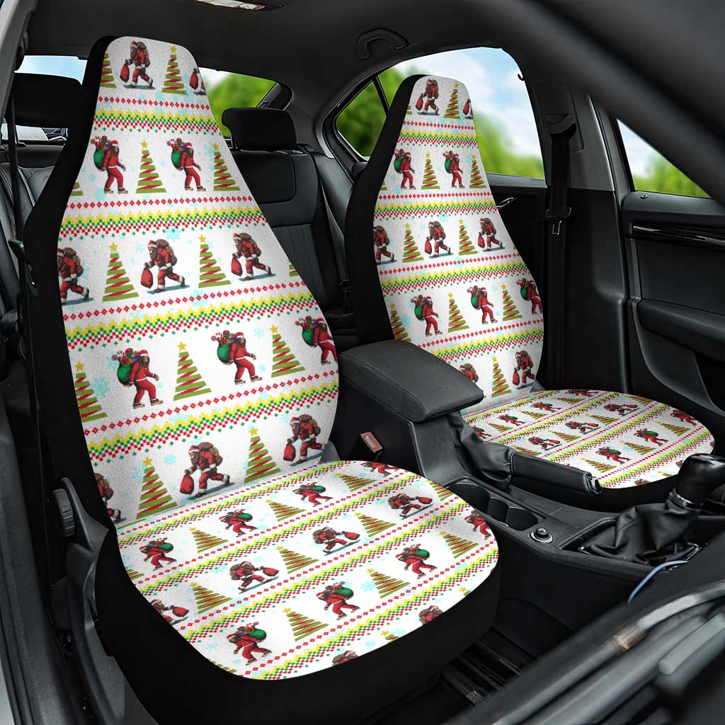 Amazing Bigfoot Christmas Car Seat Cover Xmas Holiday Patterns - Wonder Print Shop