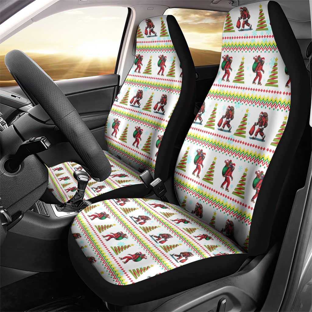 Amazing Bigfoot Christmas Car Seat Cover Xmas Holiday Patterns - Wonder Print Shop