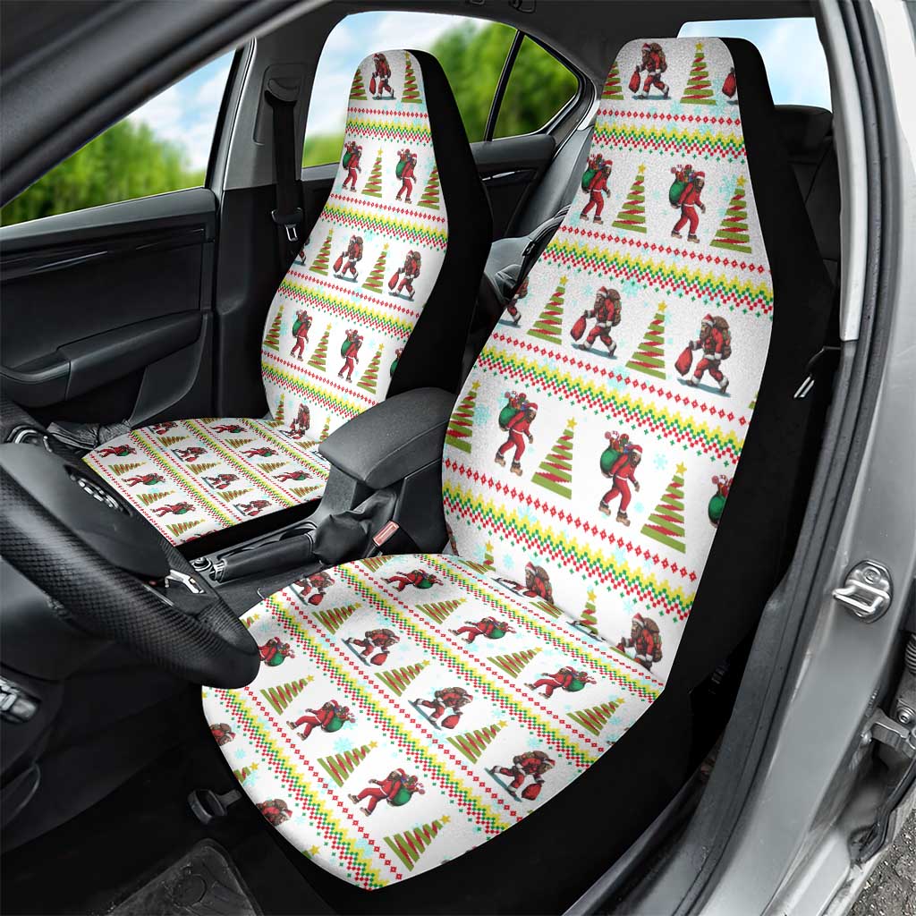 Amazing Bigfoot Christmas Car Seat Cover Xmas Holiday Patterns - Wonder Print Shop
