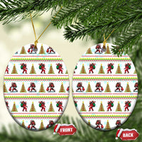 Amazing Bigfoot Christmas Ceramic Ornament Xmas Holiday Patterns - Wonder Print Shop