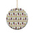 Amazing Bigfoot Christmas Ceramic Ornament Xmas Holiday Patterns - Wonder Print Shop