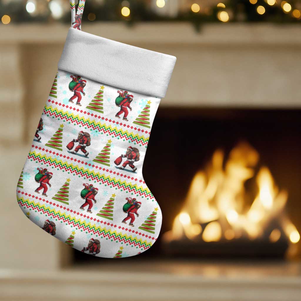 Amazing Bigfoot Christmas Stocking Xmas Holiday Patterns - Wonder Print Shop