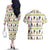 Amazing Bigfoot Christmas Couples Matching Off The Shoulder Long Sleeve Dress and Hawaiian Shirt Xmas Holiday Patterns - Wonder Print Shop