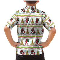 Amazing Bigfoot Christmas Family Matching Mermaid Dress and Hawaiian Shirt Xmas Holiday Patterns - Wonder Print Shop