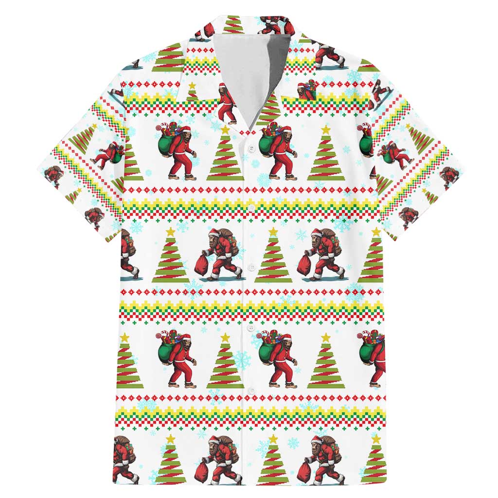 Amazing Bigfoot Christmas Family Matching Mermaid Dress and Hawaiian Shirt Xmas Holiday Patterns - Wonder Print Shop