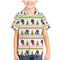 Amazing Bigfoot Christmas Family Matching Mermaid Dress and Hawaiian Shirt Xmas Holiday Patterns - Wonder Print Shop