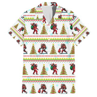 Amazing Bigfoot Christmas Family Matching Off The Shoulder Long Sleeve Dress and Hawaiian Shirt Xmas Holiday Patterns - Wonder Print Shop
