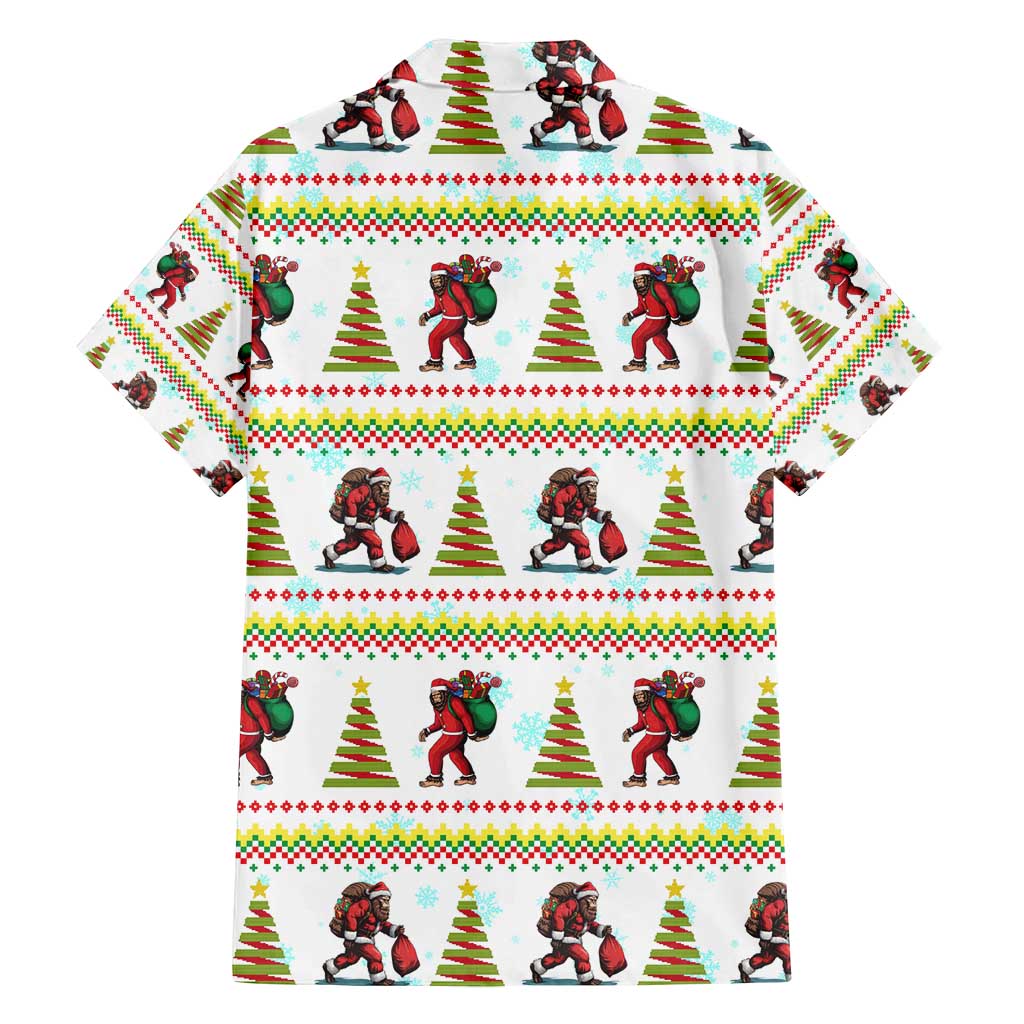 Amazing Bigfoot Christmas Family Matching Off Shoulder Maxi Dress and Hawaiian Shirt Xmas Holiday Patterns - Wonder Print Shop