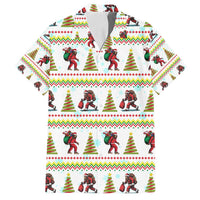 Amazing Bigfoot Christmas Family Matching Off Shoulder Short Dress and Hawaiian Shirt Xmas Holiday Patterns - Wonder Print Shop