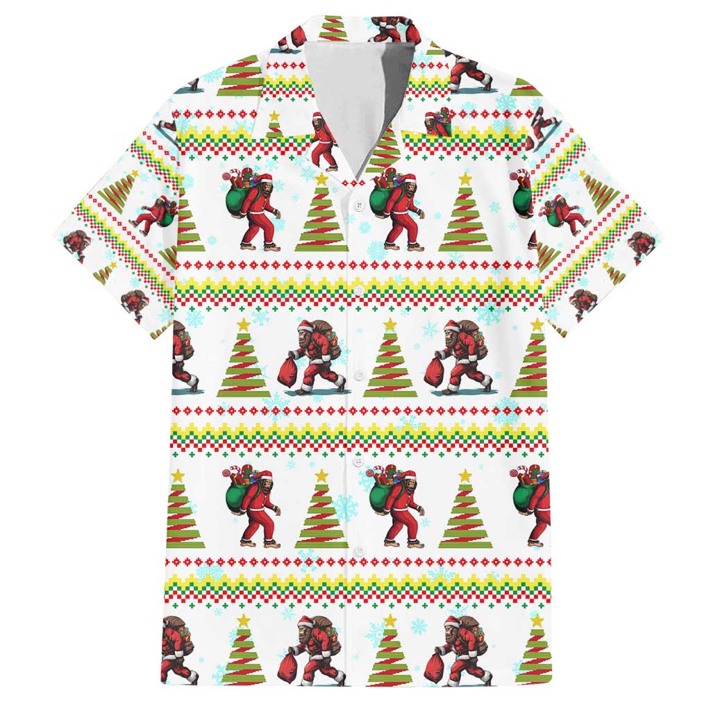 Amazing Bigfoot Christmas Family Matching Summer Maxi Dress and Hawaiian Shirt Xmas Holiday Patterns - Wonder Print Shop