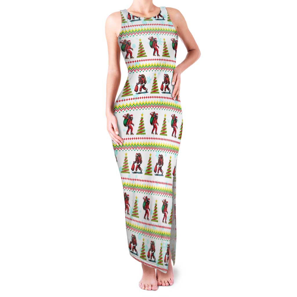 Amazing Bigfoot Christmas Family Matching Tank Maxi Dress and Hawaiian Shirt Xmas Holiday Patterns - Wonder Print Shop
